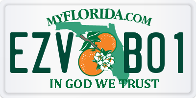 FL license plate EZVB01