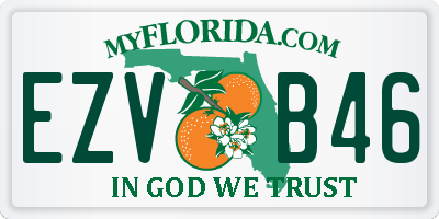 FL license plate EZVB46