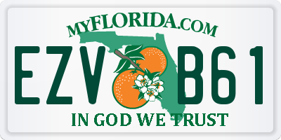 FL license plate EZVB61