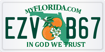 FL license plate EZVB67