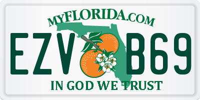 FL license plate EZVB69