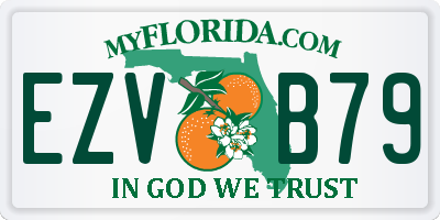 FL license plate EZVB79