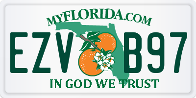 FL license plate EZVB97