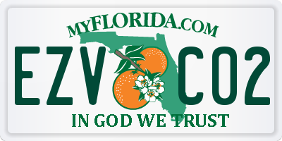 FL license plate EZVC02