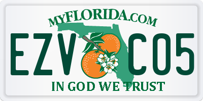 FL license plate EZVC05