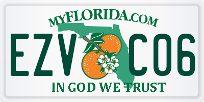 FL license plate EZVC06