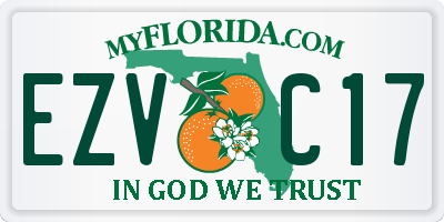 FL license plate EZVC17