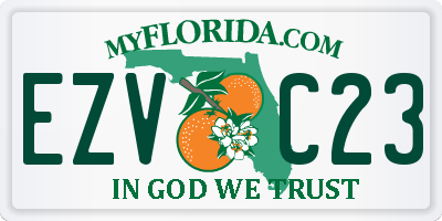 FL license plate EZVC23