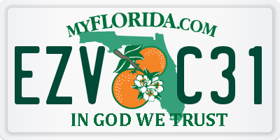 FL license plate EZVC31