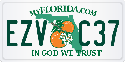 FL license plate EZVC37