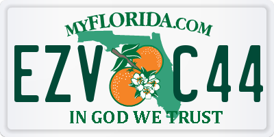 FL license plate EZVC44