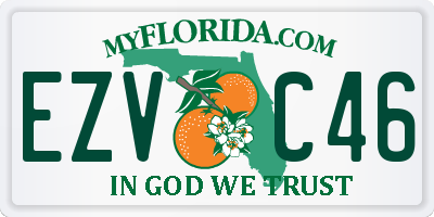 FL license plate EZVC46