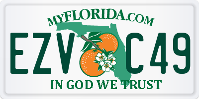 FL license plate EZVC49