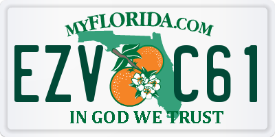 FL license plate EZVC61