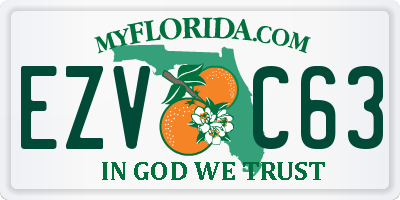 FL license plate EZVC63