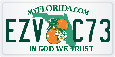 FL license plate EZVC73