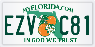 FL license plate EZVC81