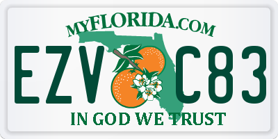 FL license plate EZVC83