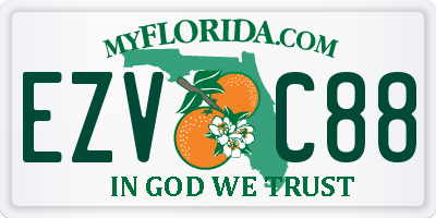 FL license plate EZVC88