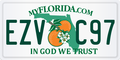 FL license plate EZVC97