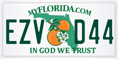 FL license plate EZVD44