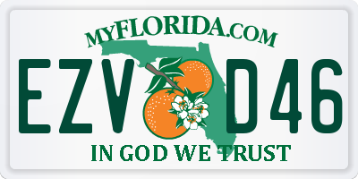 FL license plate EZVD46