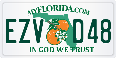 FL license plate EZVD48