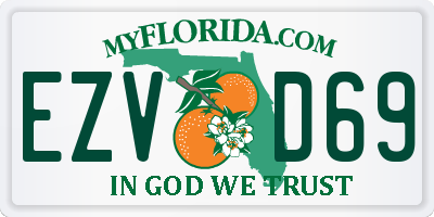 FL license plate EZVD69