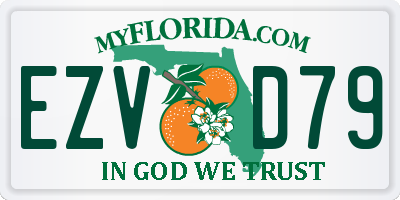 FL license plate EZVD79