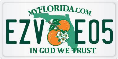 FL license plate EZVE05