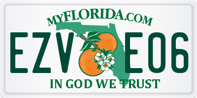 FL license plate EZVE06