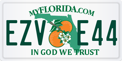 FL license plate EZVE44