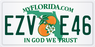 FL license plate EZVE46