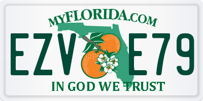 FL license plate EZVE79