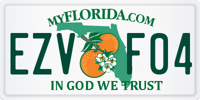 FL license plate EZVF04