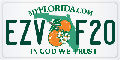 FL license plate EZVF20