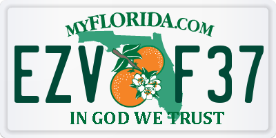 FL license plate EZVF37