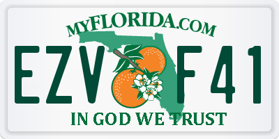 FL license plate EZVF41