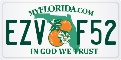 FL license plate EZVF52