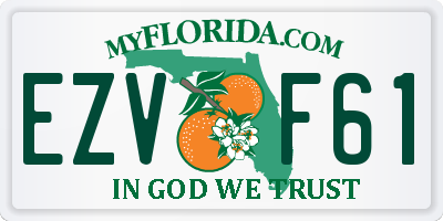 FL license plate EZVF61