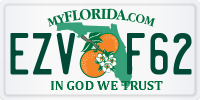 FL license plate EZVF62