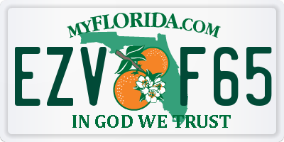 FL license plate EZVF65