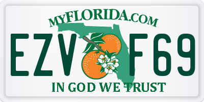 FL license plate EZVF69