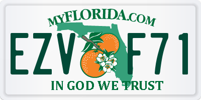 FL license plate EZVF71