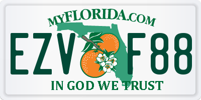 FL license plate EZVF88