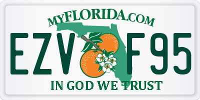 FL license plate EZVF95