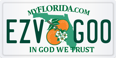 FL license plate EZVG00