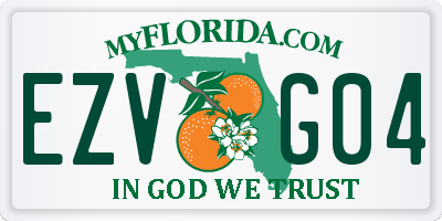 FL license plate EZVG04