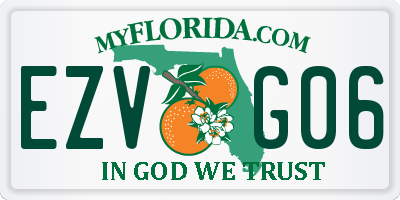 FL license plate EZVG06