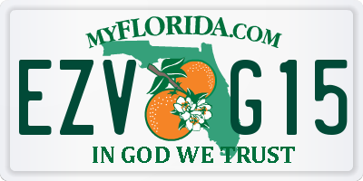 FL license plate EZVG15